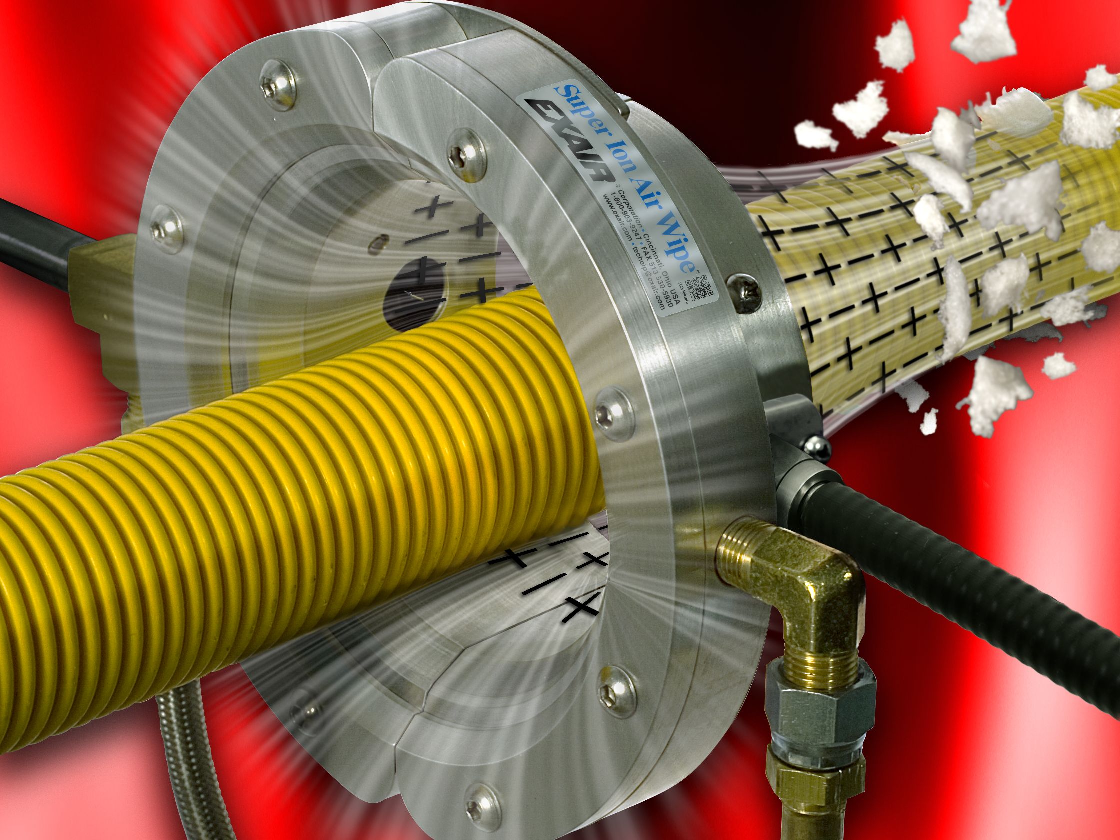 NEUTRALIZZATORI DI CARICHE AD ANELLO GEN4 SUPER ION AIR WIPE